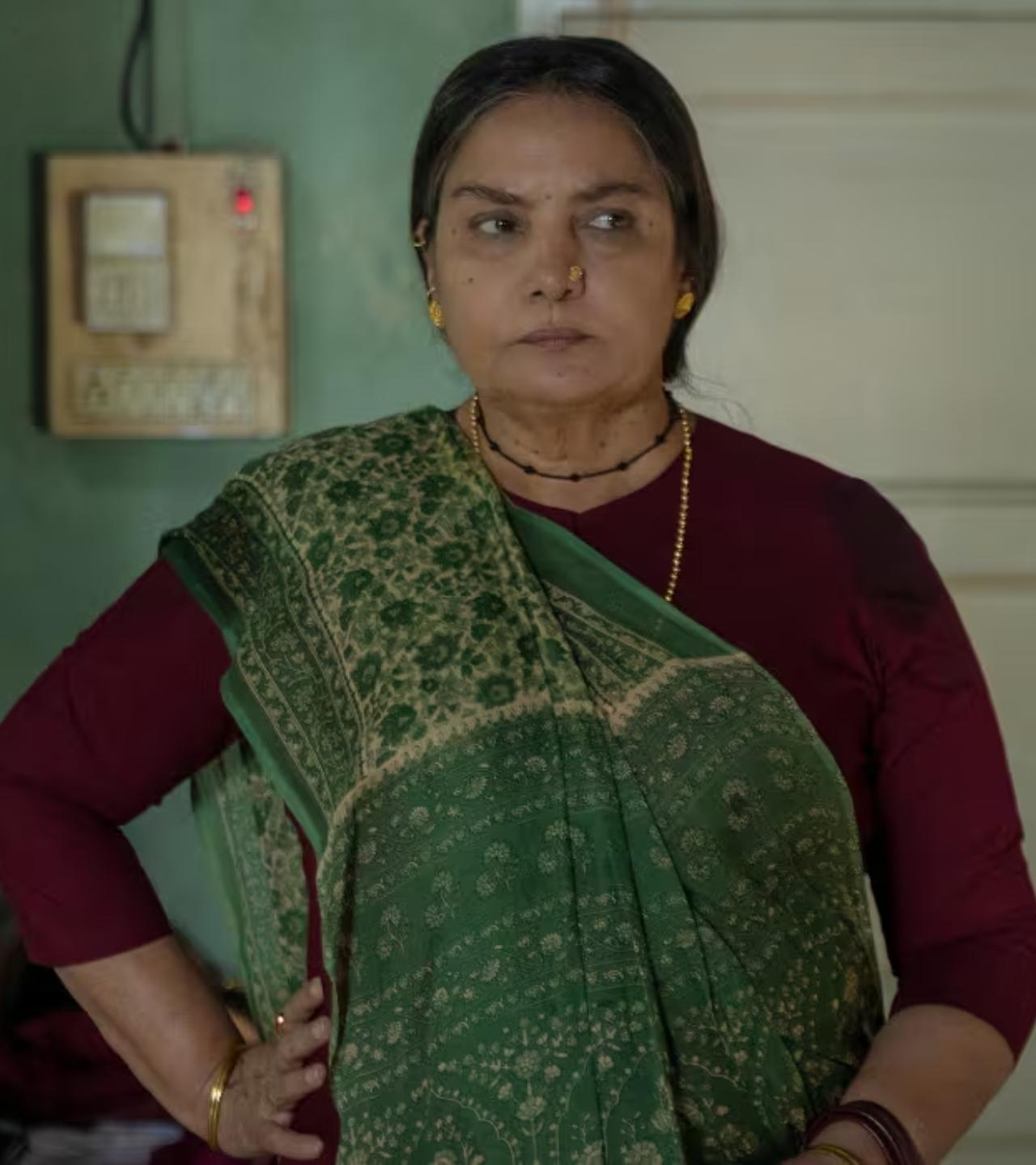 Shabana Azmi - Dabba Cartel
In Dabba Cartel, Shabana Azmi delivers a commanding performance as the formidable matriarch who quietly pulls the strings of a seemingly ordinary network of women.