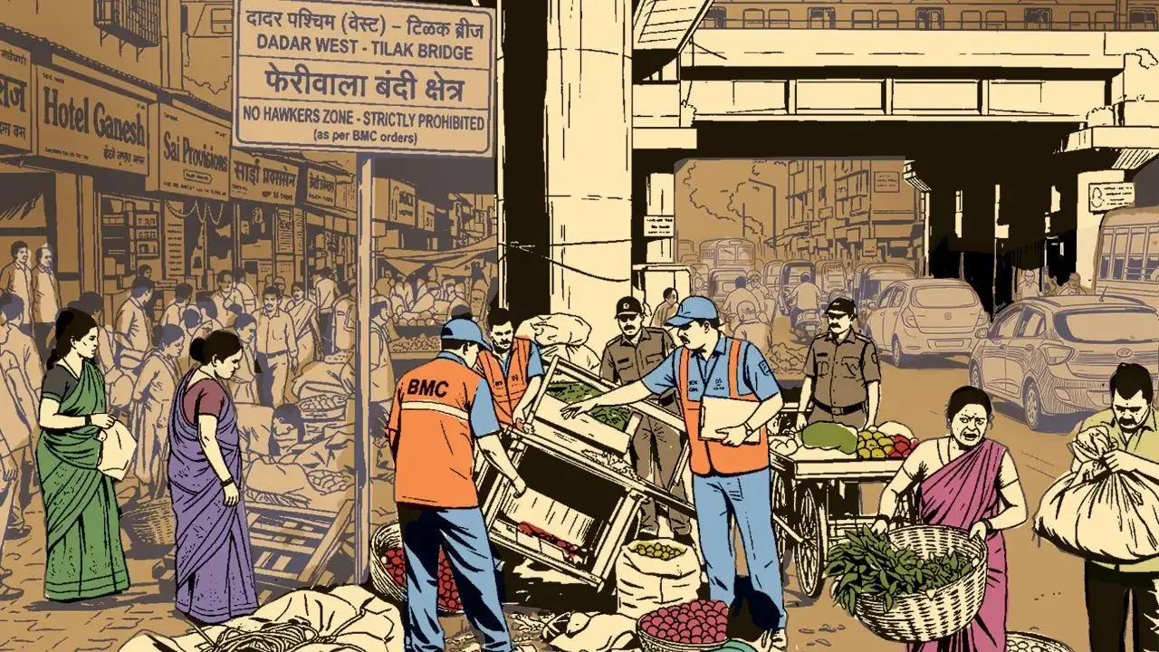 Mumbai LIVE: Illegal hawkers near Dadar station cleared to free pedestrian space
