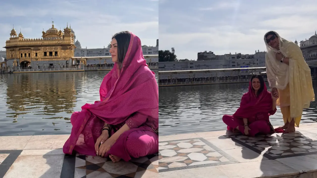 After divorce with Sohael, actress Hansika Motwani visits Golden Temple
