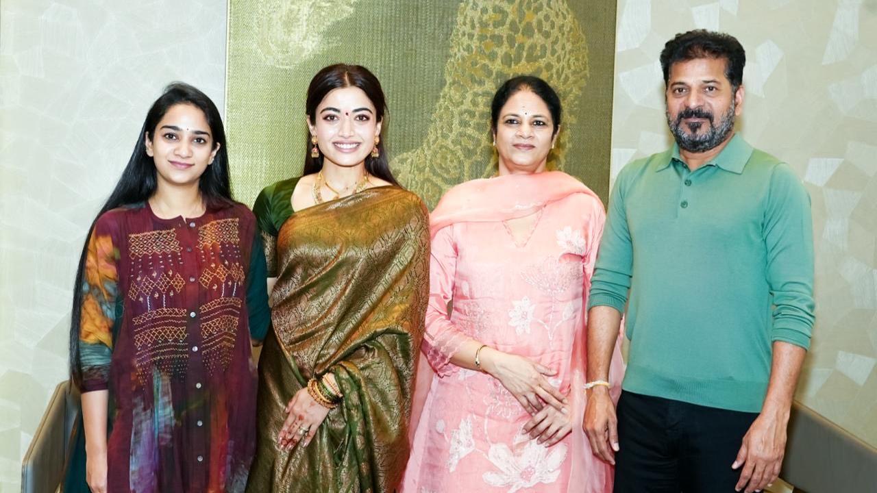 Rashmika Mandanna ontvangt een speciaal geschenk van Telangana CM Revanth Reddy
