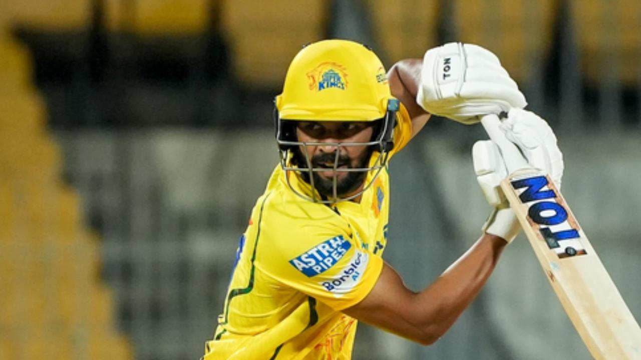 <p>Having put to bat first, Chennai Super Kings' (CSK) wicketkeeper-batsman Sanju Samson scored six runs in seven balls, including a boundary. Skipper Ruturaj Gaikwad was also dismissed on six runs. His innings ended in 11 balls, which also included a boundary <em><strong>(Pic: Instagram/<span class="_aupe copyable-text xkrh14z" style="white-space: pre-wrap;">chennaiipl</span>)</strong></em></p>