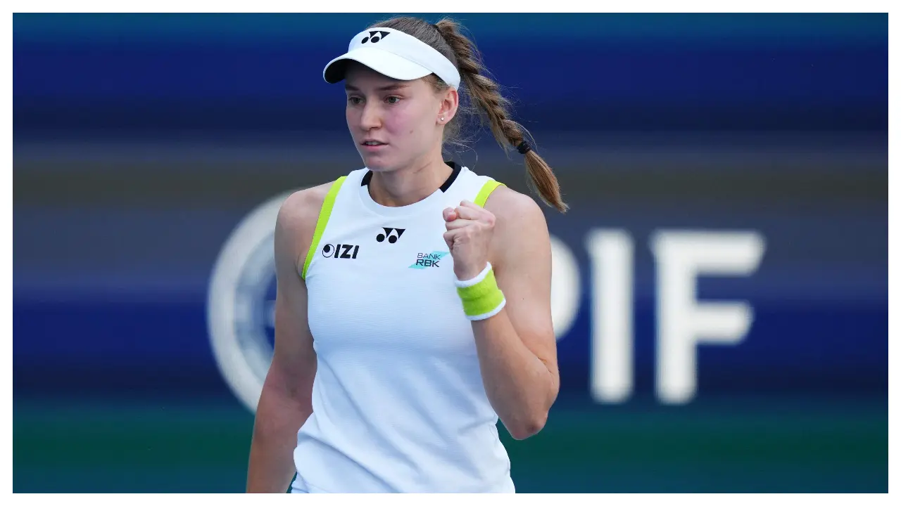 Rybakina reached the semi-finals of the Miami Open for the third time after beating Jessica Pegula 2-6, 6-3, 6-4. She will face Sabalenka next