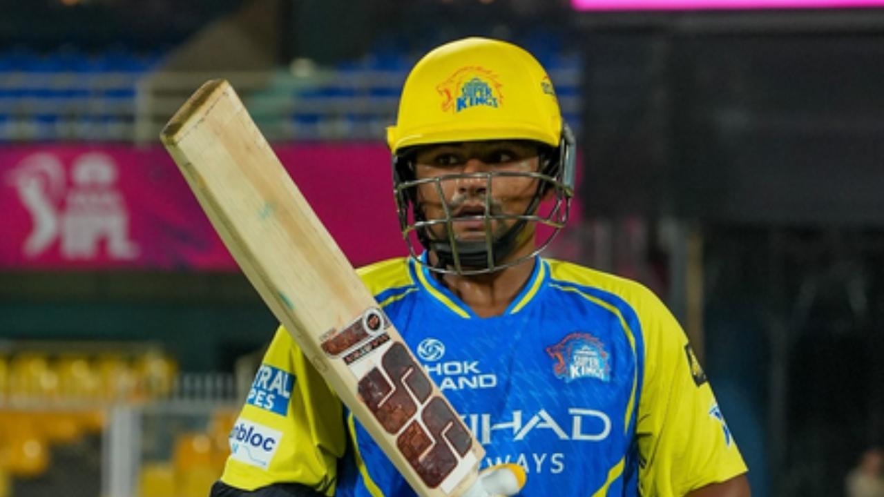 <p>Ayush Mhatre lost his wicket on the very first ball he faced. Mat Short's innings of seven balls also ended with just two runs. Impact Player Sarfaraz Khan managed to score 17 runs off 12 deliveries, laced with two boundaries and a maximum. Kartik Sharma garnered 18 runs after facing 15 balls, including a boundary <em><strong>(Pic: Instagram/<span class="_aupe copyable-text xkrh14z" style="white-space: pre-wrap;">chennaiipl</span>)</strong></em></p>