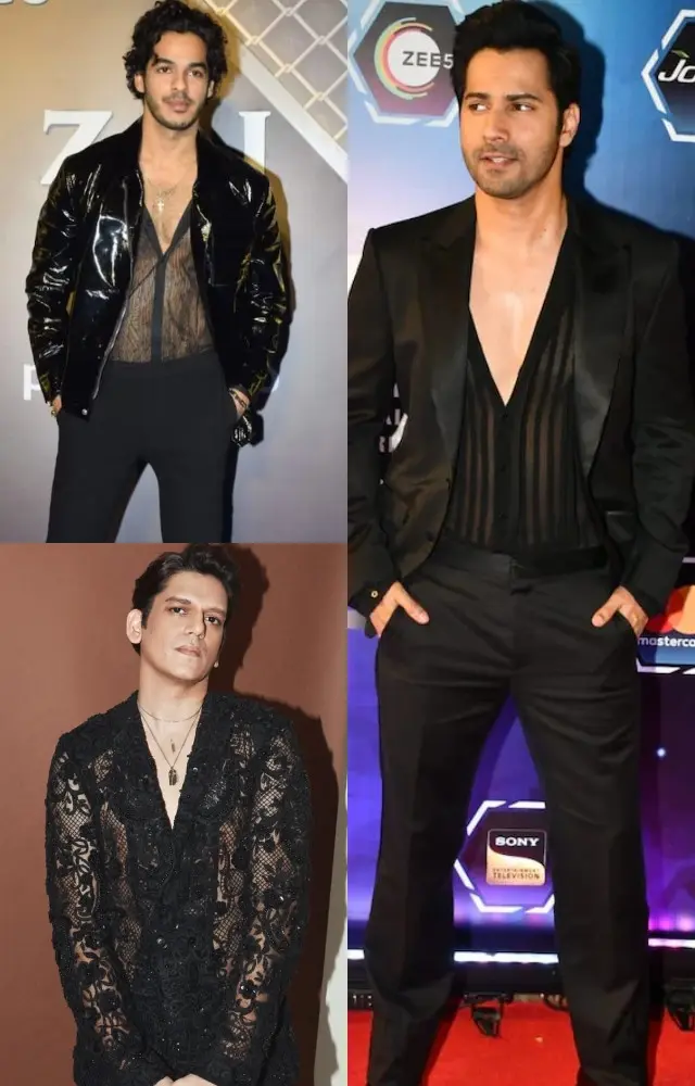7 actors serving main-character energy in sheer shirts