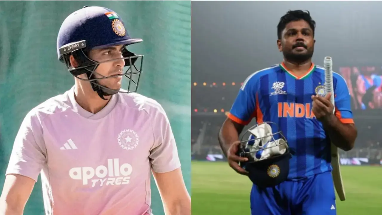 Did Shubman Gill remove Sanju Samson from T20 World Cup celebration picture?