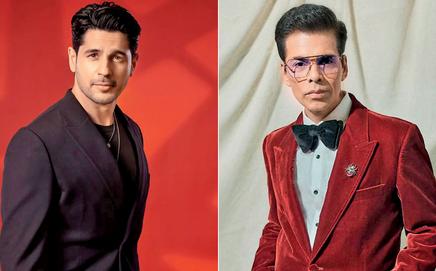 Sidharth Malhotra and Karan Johar