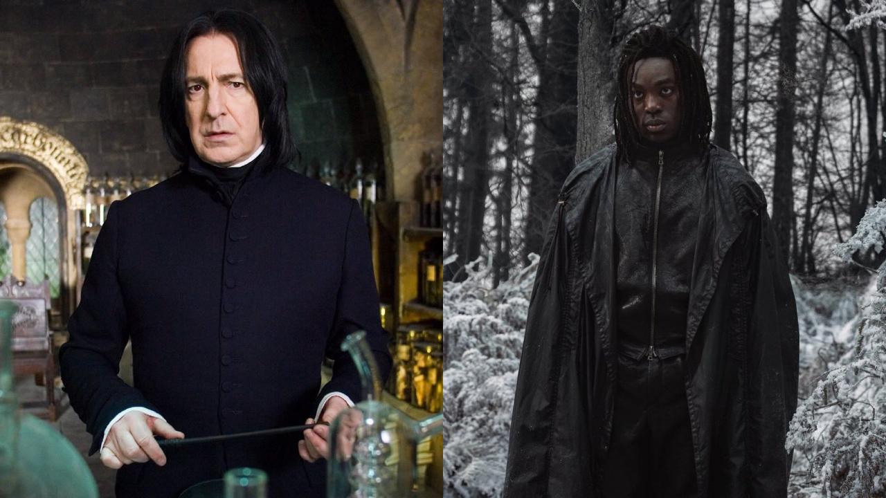 Professor Snape
Severus Snape, the enigmatic Potions Master at Hogwarts, is known for his cold demeanour and complex loyalties. In the Harry Potter films, he was memorably portrayed by Alan Rickman, whose performance became iconic. In the upcoming Harry Potter series, the role will be reimagined with Paapa Eseidus, offering a fresh take on the layered character. Snape’s arc remains one of the most emotionally resonant in the Wizarding World