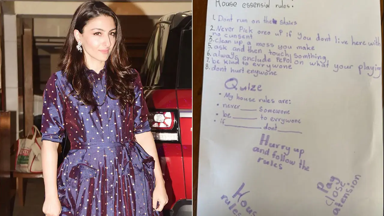 Soha Ali Khan shares ‘house rules’ set by daughter Inaaya Kemmu