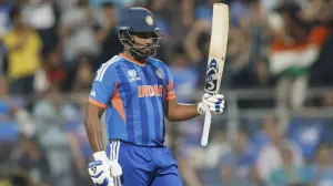 Samson's vital knock helps Team India cruise to 253 runs at Wankhede Stadium