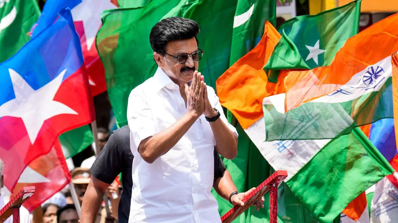 IN PHOTOS: MK Stalin kicks off poll campaign from Tamil Nadu's Kolathur