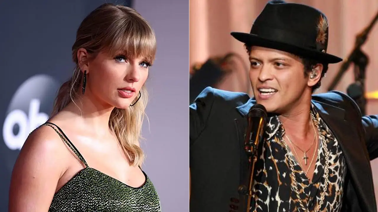 Bruno Mars reacts to claims of liking post trolling Taylor Swift
