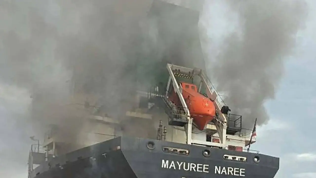 Search and rescue operations are underway for the remaining three crew members, who are believed to still be on board the damaged vessel