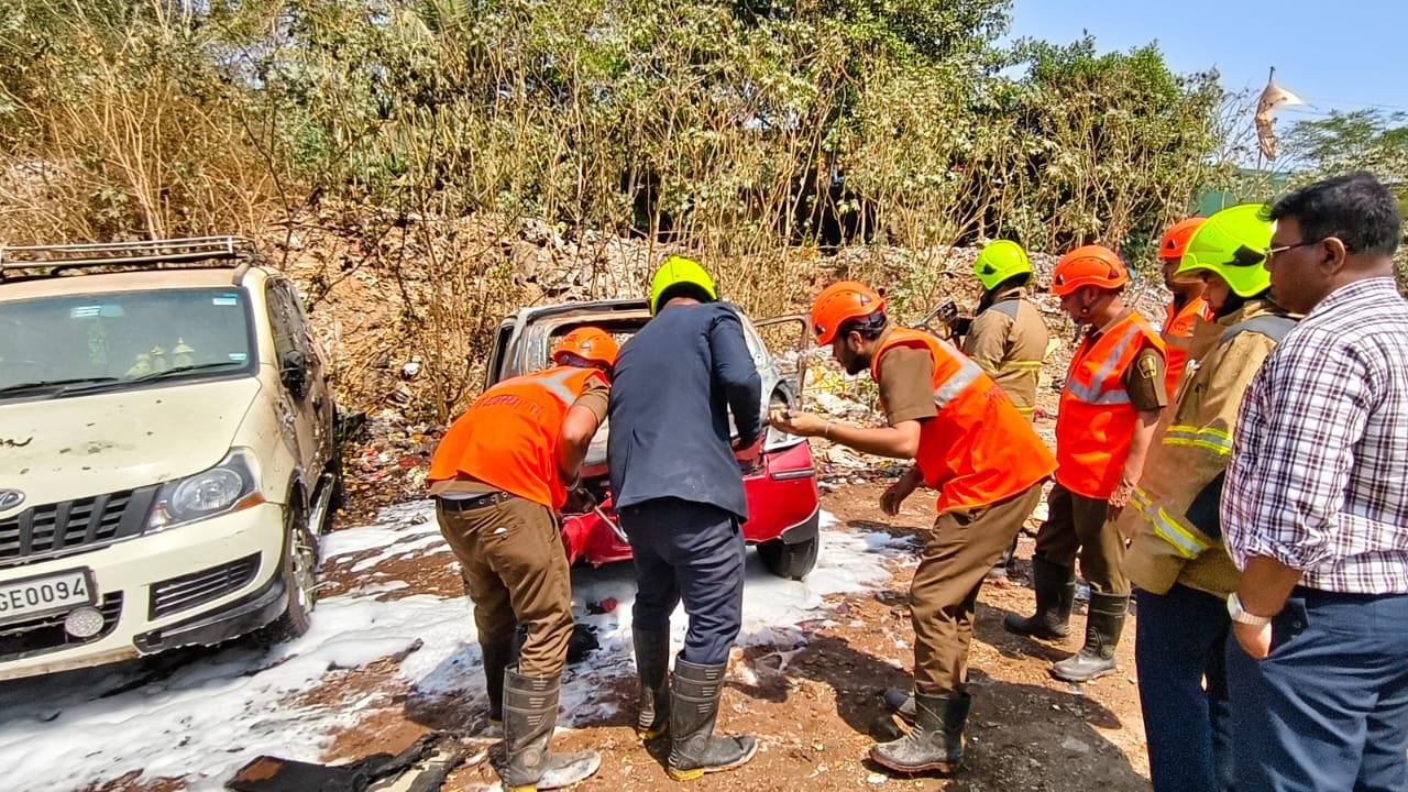 According to officials, the Disaster Management Cell of the Thane Municipal Corporation received information about the incident at around 11:03 am on March 4