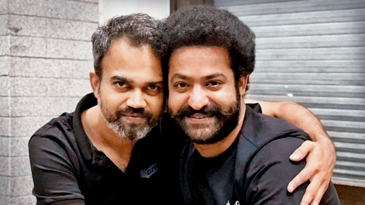 (L-R) Prashanth Neel and Jr NTR