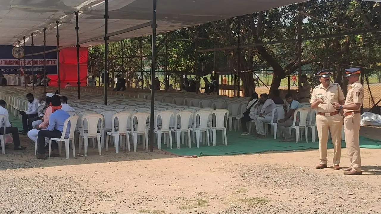 After the last round of negotiations held at the Maharashtra Transport Commissioner's office on Wednesday evening remained inconclusive, the Maharashtra Transport Action Committee (M-TAC) said that it would go ahead with the strike. PIC/ Sayyed Sameer Abedi