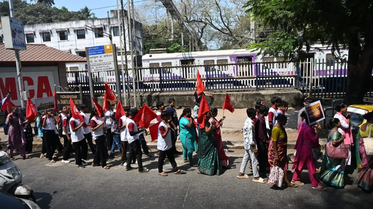 The march caused minor traffic disruptions along the route, but it remained largely peaceful