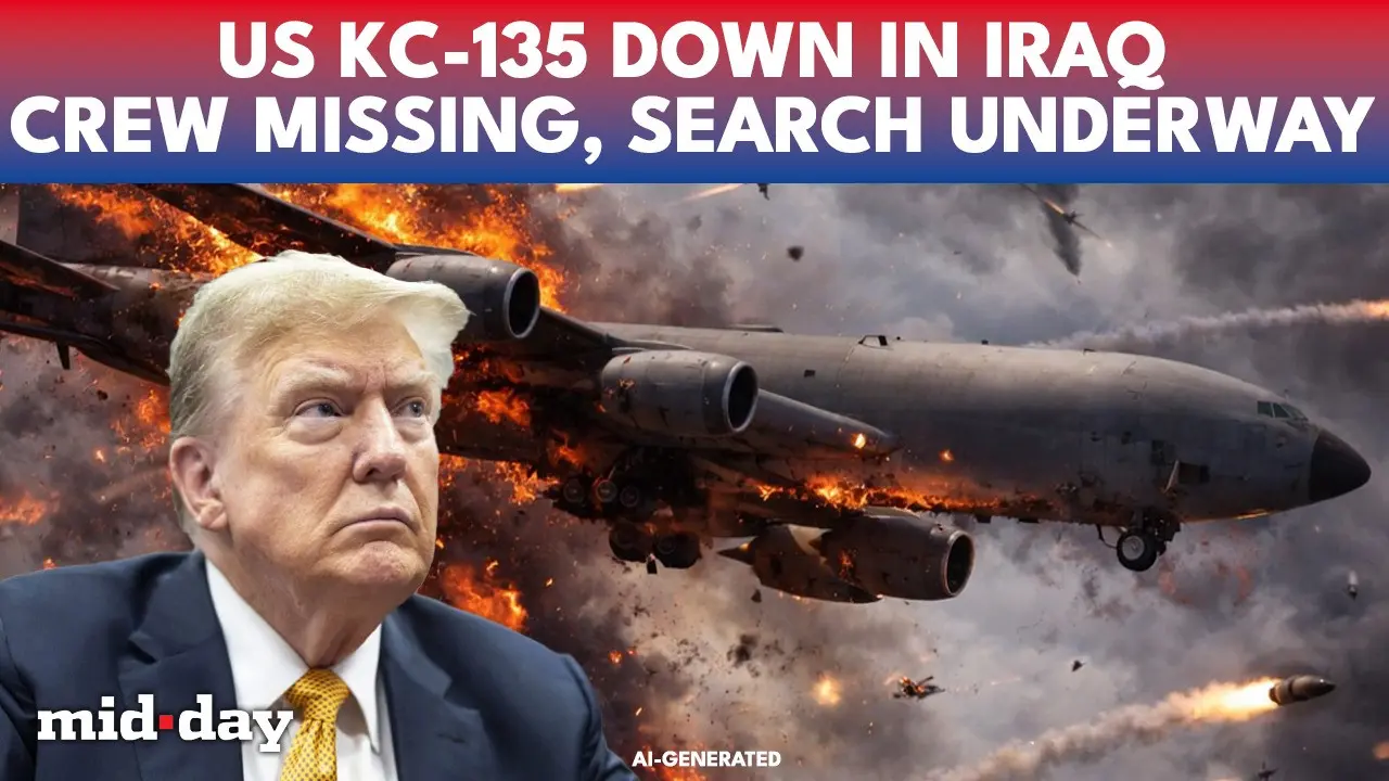 US Air Force Tanker CRASH: KC-135 Stratotanker Goes Down