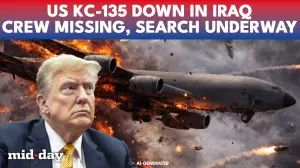 US Air Force Tanker CRASH: KC-135 Stratotanker Goes Down