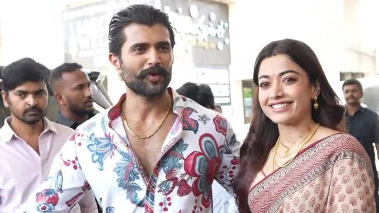 Rashmika Mandanna, Vijay Deverakonda serve food at fans' meet and greet