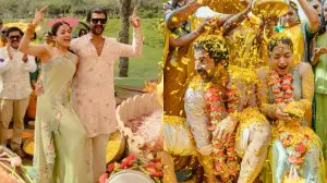In pics: Vijay Deverakonda, Rashmika Mandanna’s joyful haldi ceremony