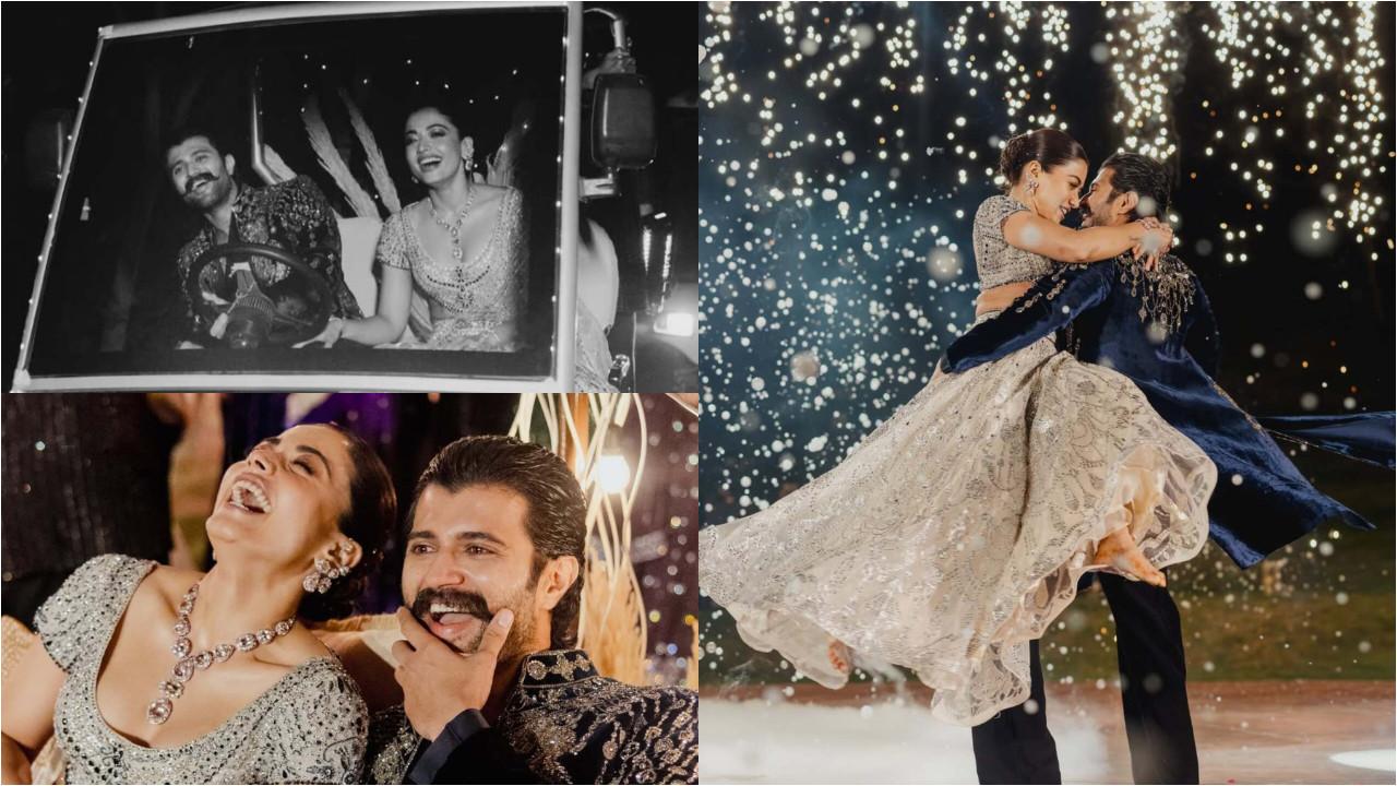 In Pics: Inside Vijay Deverakonda and Rashmika Mandanna's Sangeeth night