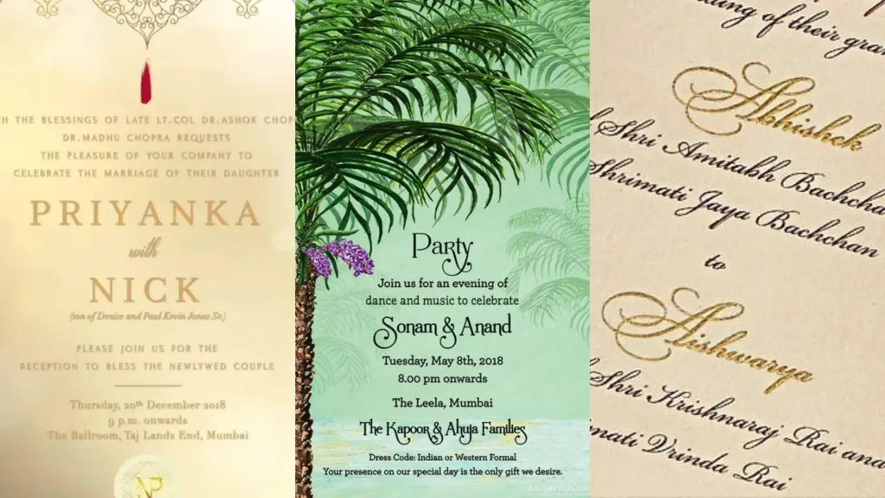 12 Bollywood celebrity wedding invitation cards that leaked online