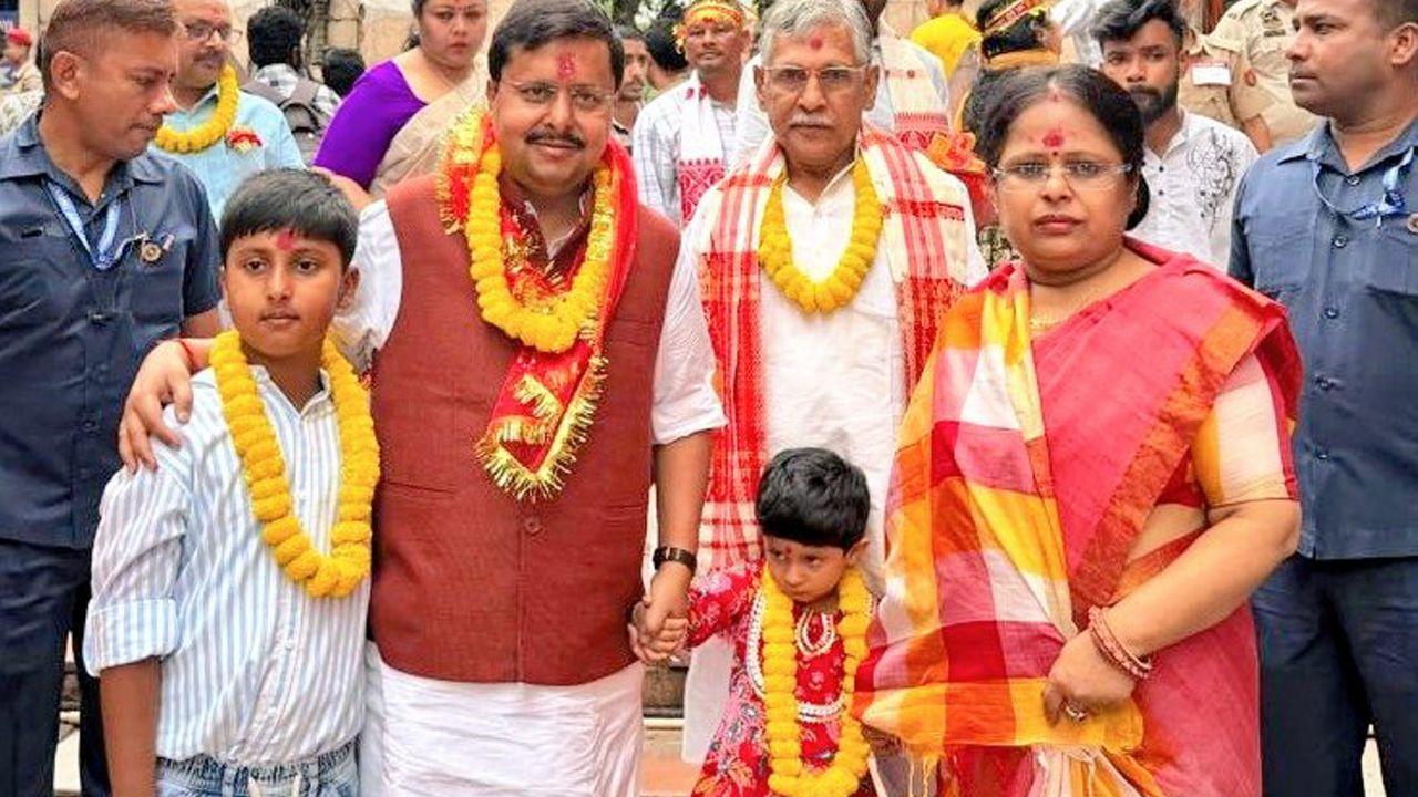 "It is Maa Kamakhya's blessings that the public of Assam has trusted the government under the leadership of PM Modi and Himanta Biswa Sarma again. I got the chance to come here with my family," Nabin said, as per ANI