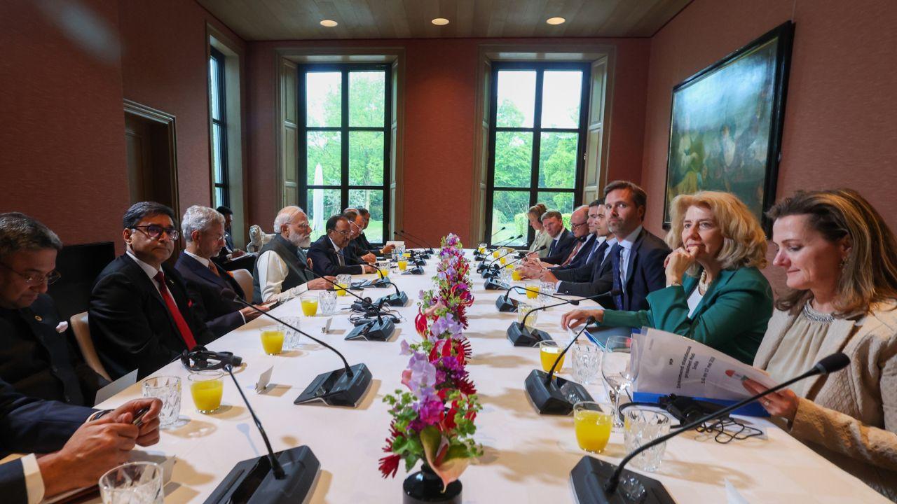 "Thank you, Prime Minister Rob Jetten. I am happy to be here in the Netherlands with the aim of further cementing our bilateral cooperation," said PM Modi adding that the India-Netherlands partnership has made remarkable progress. "Thank you, Prime Minister Rob Jetten. I am happy to be here in the Netherlands with the aim of further cementing our bilateral cooperation," said PM Modi adding that the India-Netherlands partnership has made remarkable progress.
