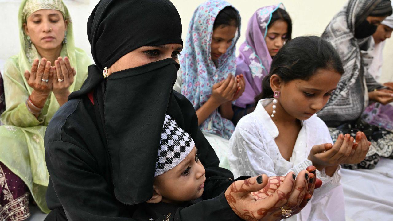 In Amritsar, devotees gathered at Jama Masjid Khairuddin, a key mosque in the old city. PIC/AFP In Amritsar, devotees gathered at Jama Masjid Khairuddin, a key mosque in the old city. PIC/AFP