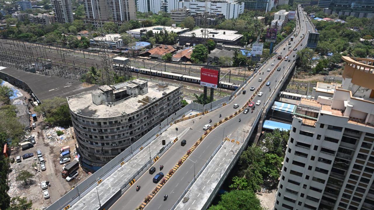 Overhead visuals of the 750-metre flyover extension underline efforts to improve connectivity and reduce travel time for daily commuters