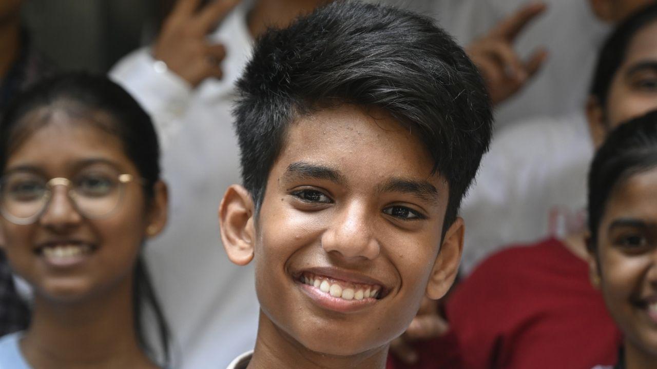 Mithilesh Bagkar from Balmohan Vidya Mandir, doing excessively well, scored 95.40 per cent