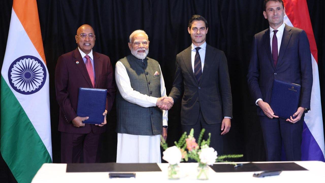 A key moment of the visit came with the signing of an MoU between Tata Electronics and ASML to boost semiconductor manufacturing in India A key moment of the visit came with the signing of an MoU between Tata Electronics and ASML to boost semiconductor manufacturing in India
