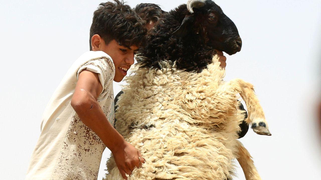 Before the sacrifice could take place, God provided a ram to be sacrificed instead. The festival also marks the end of the annual Hajj pilgrimage to Mecca Before the sacrifice could take place, God provided a ram to be sacrificed instead. The festival also marks the end of the annual Hajj pilgrimage to Mecca