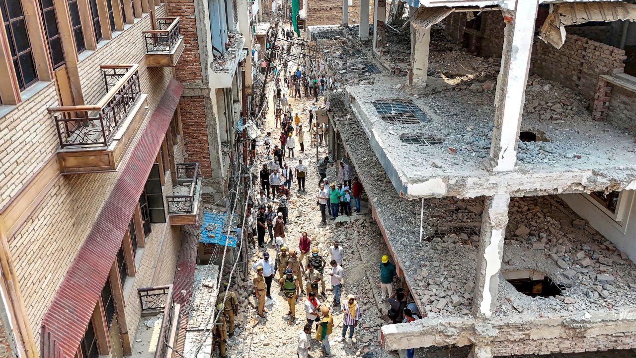 DM Parihar said both the Delhi High Court and the Supreme Court upheld the land acquisition and cleared the way for the encroachment removal drive, ruling that the public road project could not be stalled DM Parihar said both the Delhi High Court and the Supreme Court upheld the land acquisition and cleared the way for the encroachment removal drive, ruling that the public road project could not be stalled