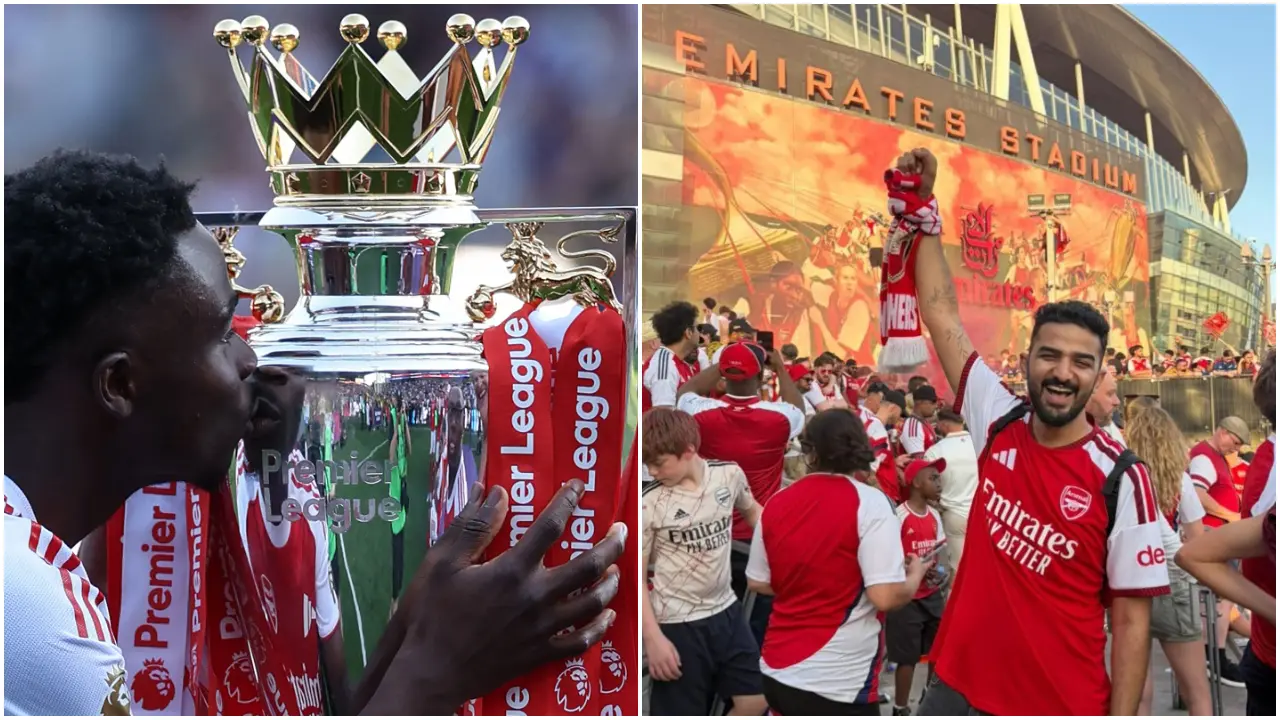 Arsenal win EPL 2026: Meet this Bengaluru-based superfan who travelled to London to witness the victory parade Siddharth Nair flew to London to witness the celebrations live. Photo Courtesy: Siddharth Nair