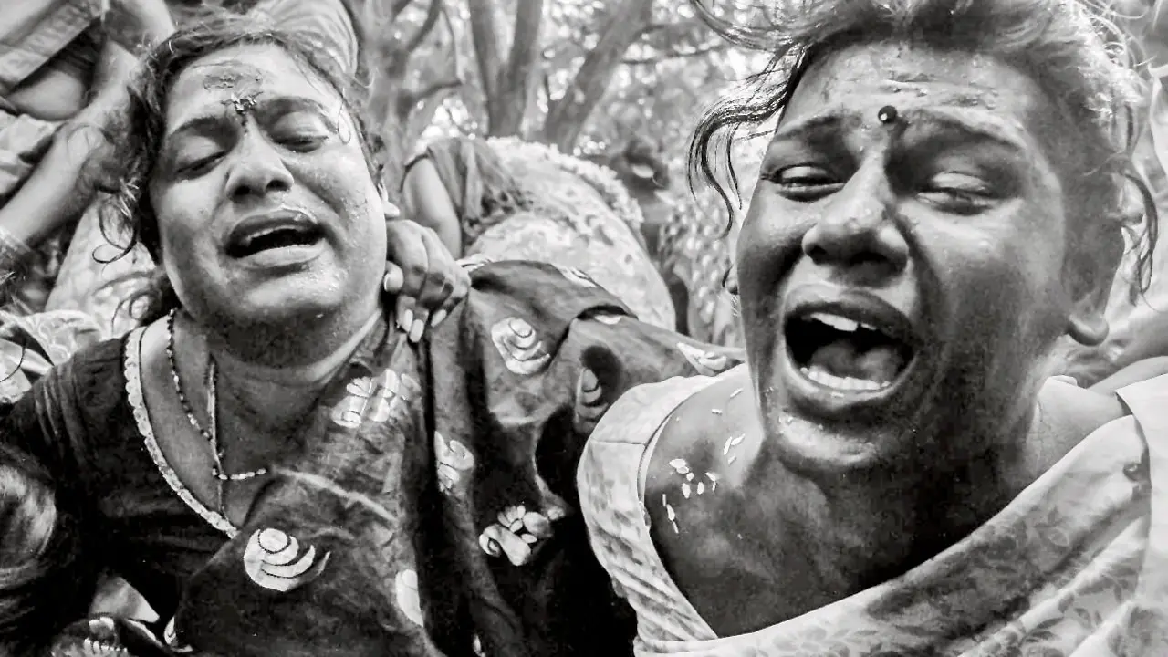 Brides for just a day On the final day, the Aravanis go from brides to widows, take the flowers out of their hair and wipe off their make-up. “They cried loudly in groups, hugging each other and expressing their sorrow in the form of an oppari, a traditional Tamil funeral song. While they did indeed grieve the death of Aravan, their voices also seemed to rise in a lament for the pain of every loss, every rejection, every oppression they had ever endured,” writes Shino Cherian. Pics/Shino Cherian
