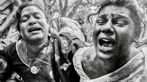 Brides for just a day On the final day, the Aravanis go from brides to widows, take the flowers out of their hair and wipe off their make-up. “They cried loudly in groups, hugging each other and expressing their sorrow in the form of an oppari, a traditional Tamil funeral song. While they did indeed grieve the death of Aravan, their voices also seemed to rise in a lament for the pain of every loss, every rejection, every oppression they had ever endured,” writes Shino Cherian. Pics/Shino Cherian