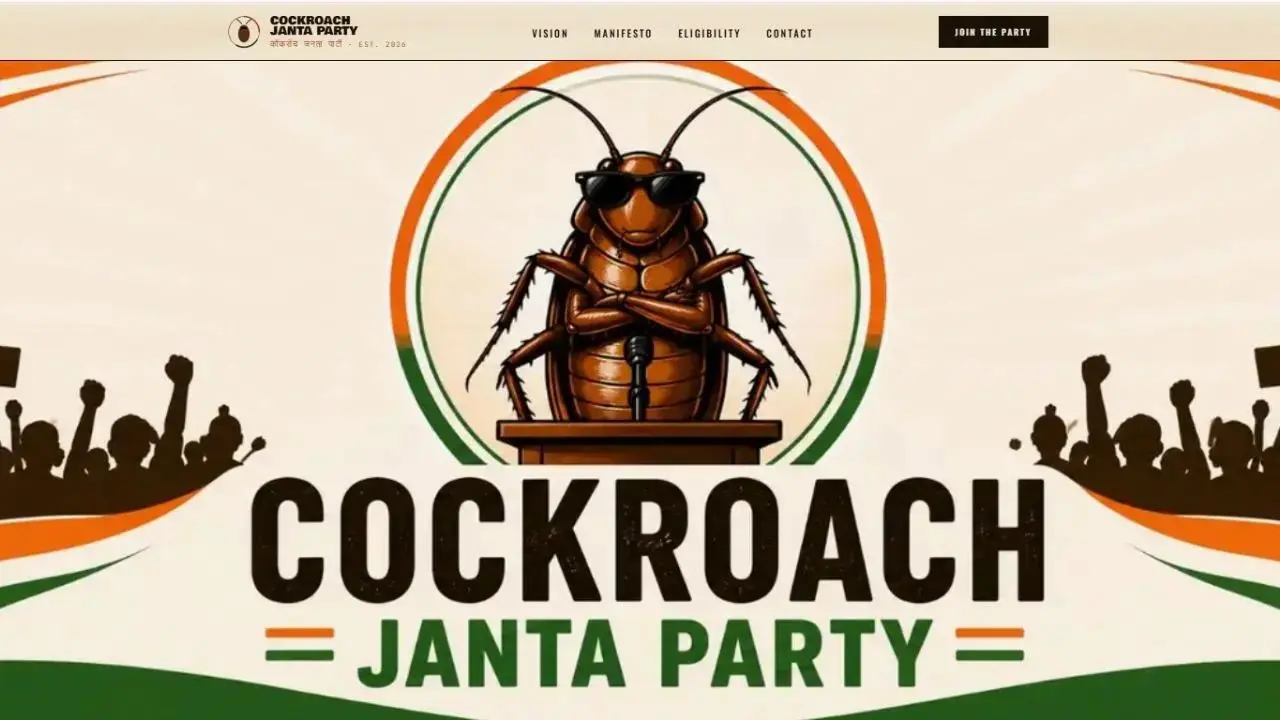 Delhi HC asks review committee to examine unblocking Cockroach Janta Party's X handle Launched on May 16, the CJP claims that it wants to build an independent youth-driven movement to amplify the concerns of the youth and hold the government accountable. Pic/screengrab of CJP's website