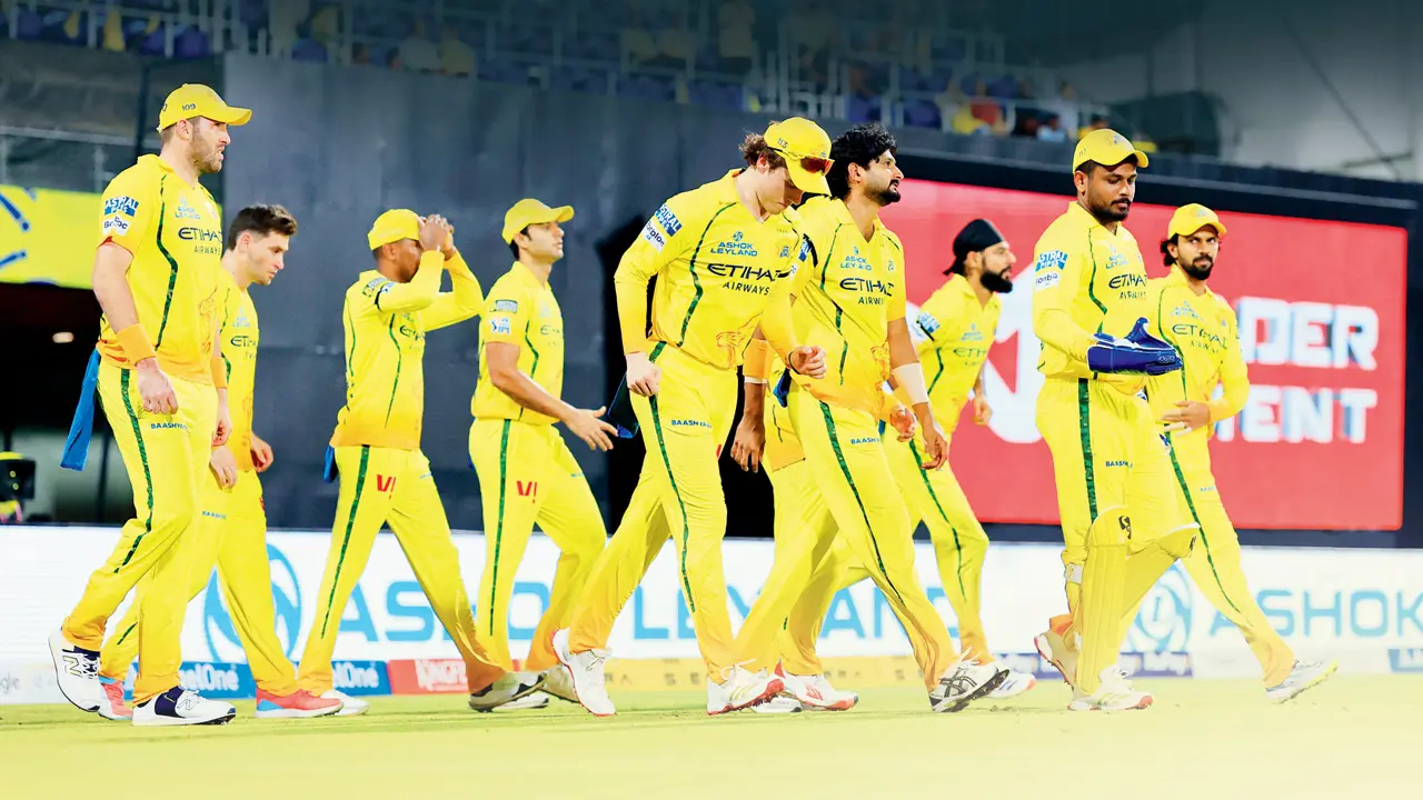 IPL 2026: Here are five potential reasons behind CSK's early exit CSK players during their match against KKR in Chennai last month. PIC/IPL