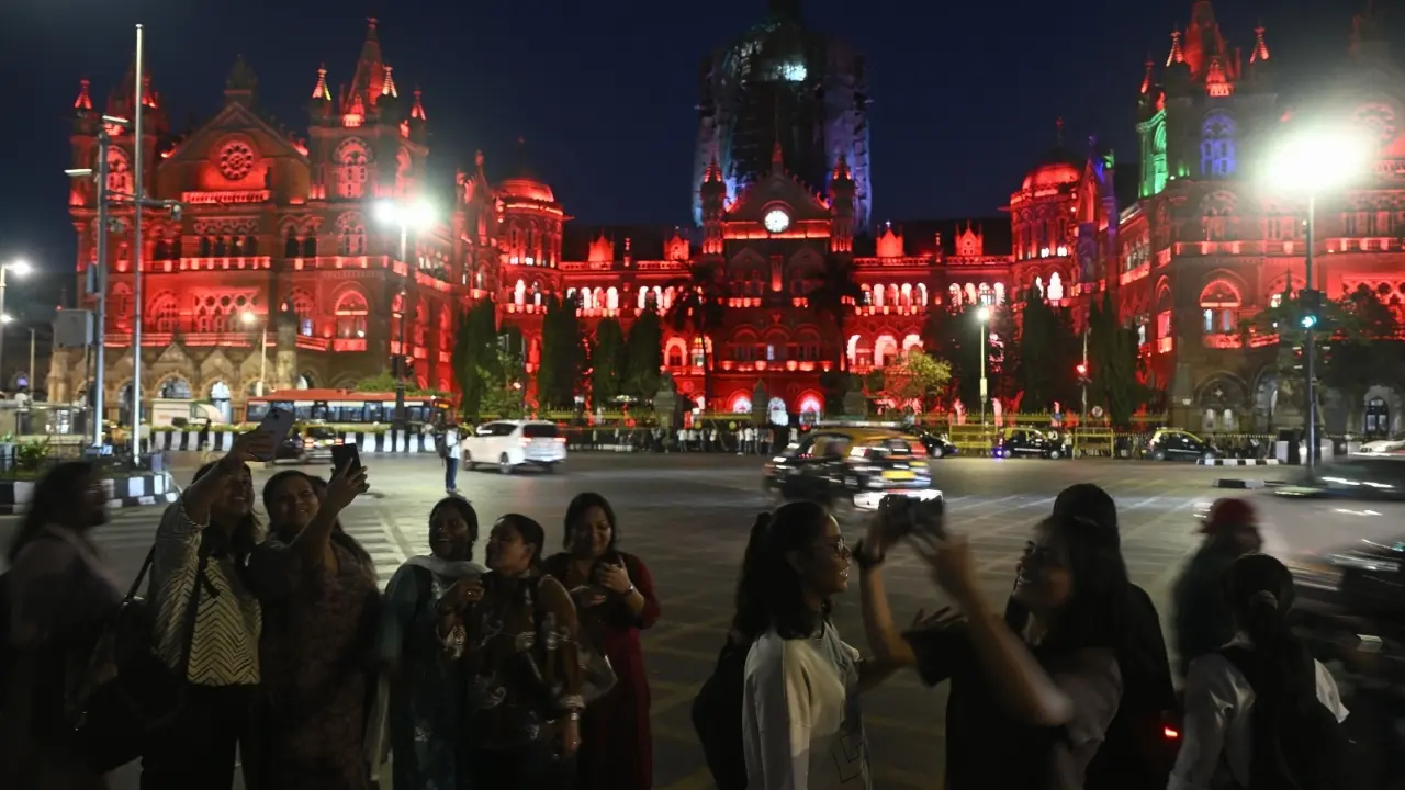 The red illumination at CSMT was part of a wider effort to promote awareness in city The red illumination at CSMT was part of a wider effort to promote awareness in city