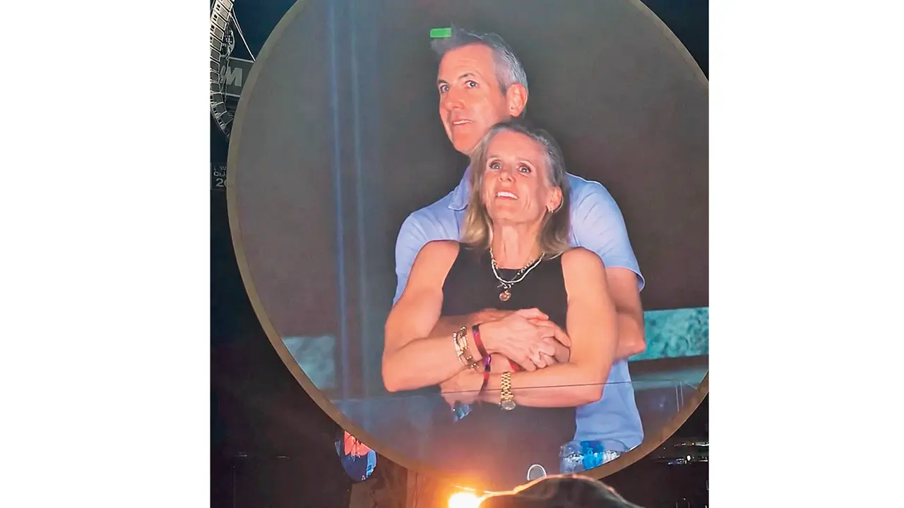 Andy Byron and Kristin Cabot’s viral moment from a Coldplay concert in 2025 inspired the modern dating term, Coldplayed. Pics courtesy/Youtube