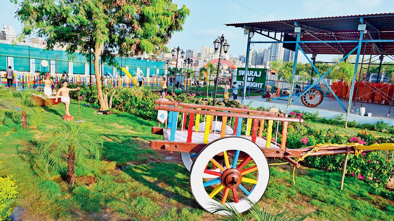 Juhu Koliwada’s story finds a home in East Indian Bhavan Where history and greenery meet in the garden. Pics/Shadab Khan