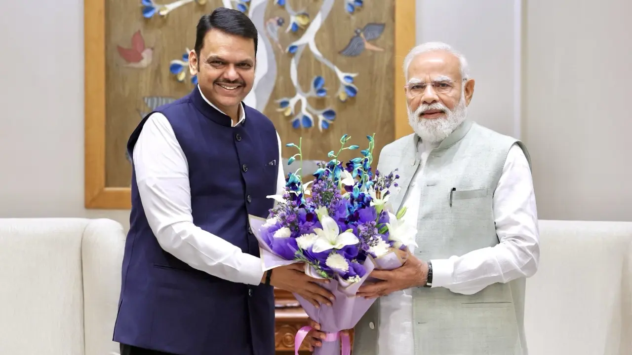 Devendra Fadnavis meets PM Modi, discusses Maharashtra growth and infrastructure Maharashtra Chief Minister Devendra Fadnavis meets Prime Minister Narendra Modi in New Delhi. Pic/X