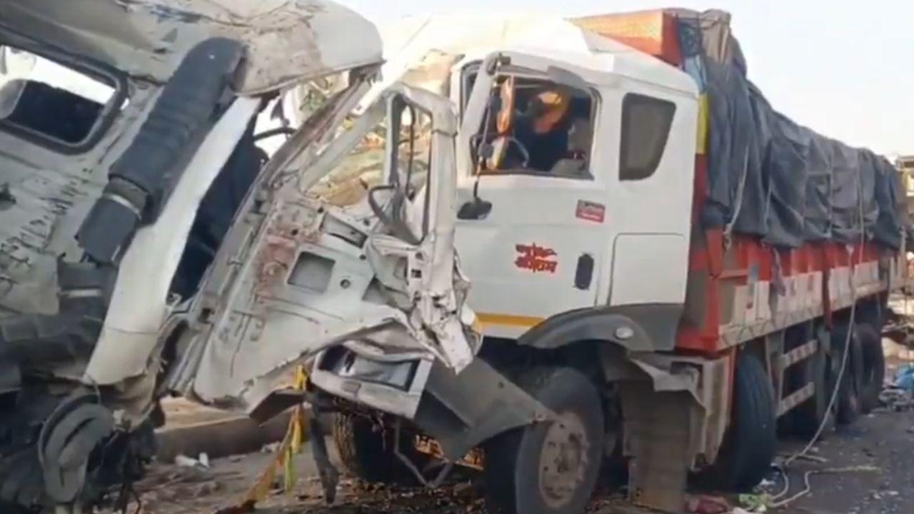 Following the initial collision, toll plaza employees and local residents rushed to the spot to rescue the injured Following the initial collision, toll plaza employees and local residents rushed to the spot to rescue the injured