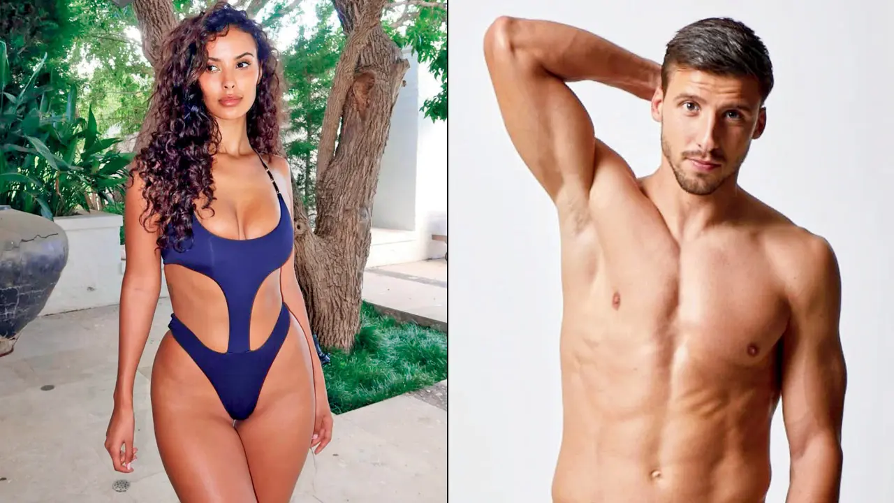 Ruben Dias splits with girlfriend Maya Jama Maya Jama and Ruben Dias. Pics/Instagram
