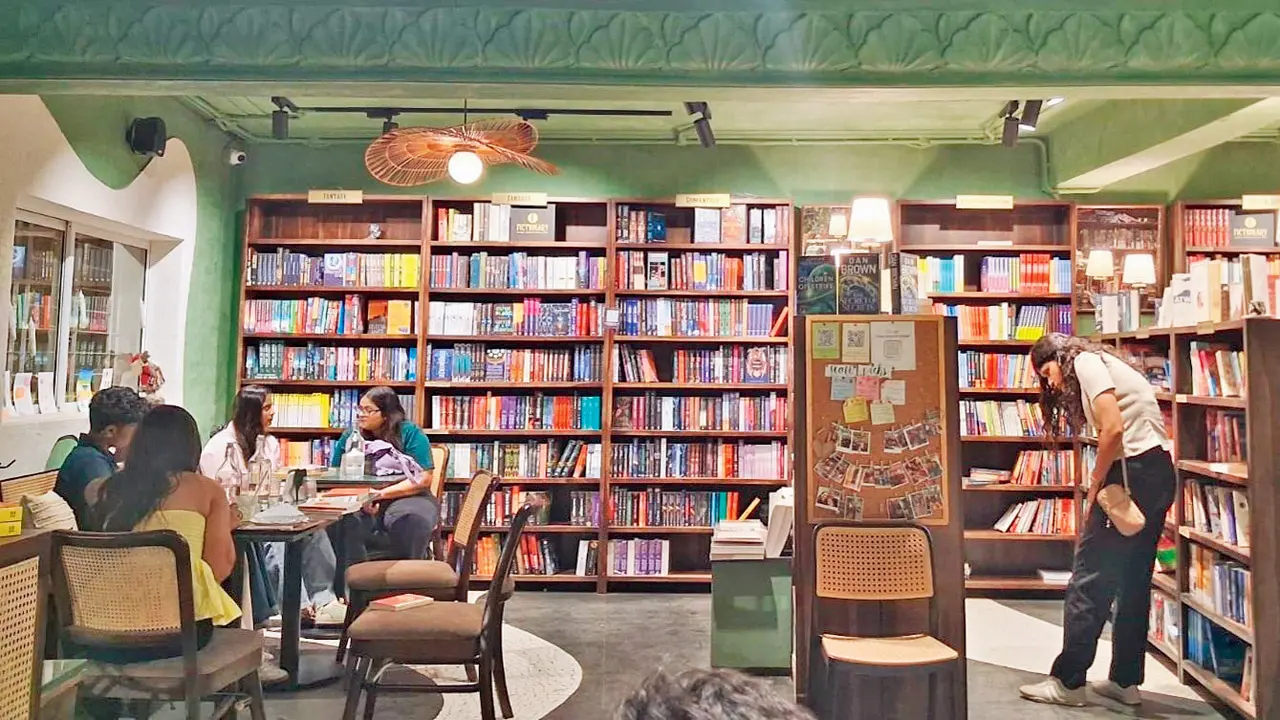 May TBR diaries: Know the current favourites of Mumbai readers this month Readers at the Bandra bookstore, Fictionary. pic courtesy/nandini varma