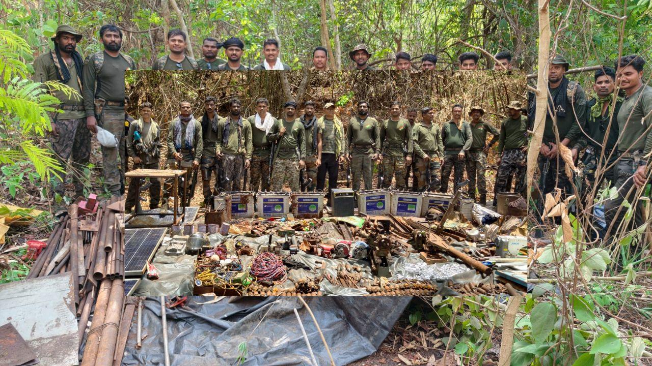 Superintendent of Police, Gadchiroli, M Ramesh stated that Maoists had allegedly been using the remote forest terrain along the inter-state border to manufacture and conceal weapons and explosives. Superintendent of Police, Gadchiroli, M Ramesh stated that Maoists had allegedly been using the remote forest terrain along the inter-state border to manufacture and conceal weapons and explosives.