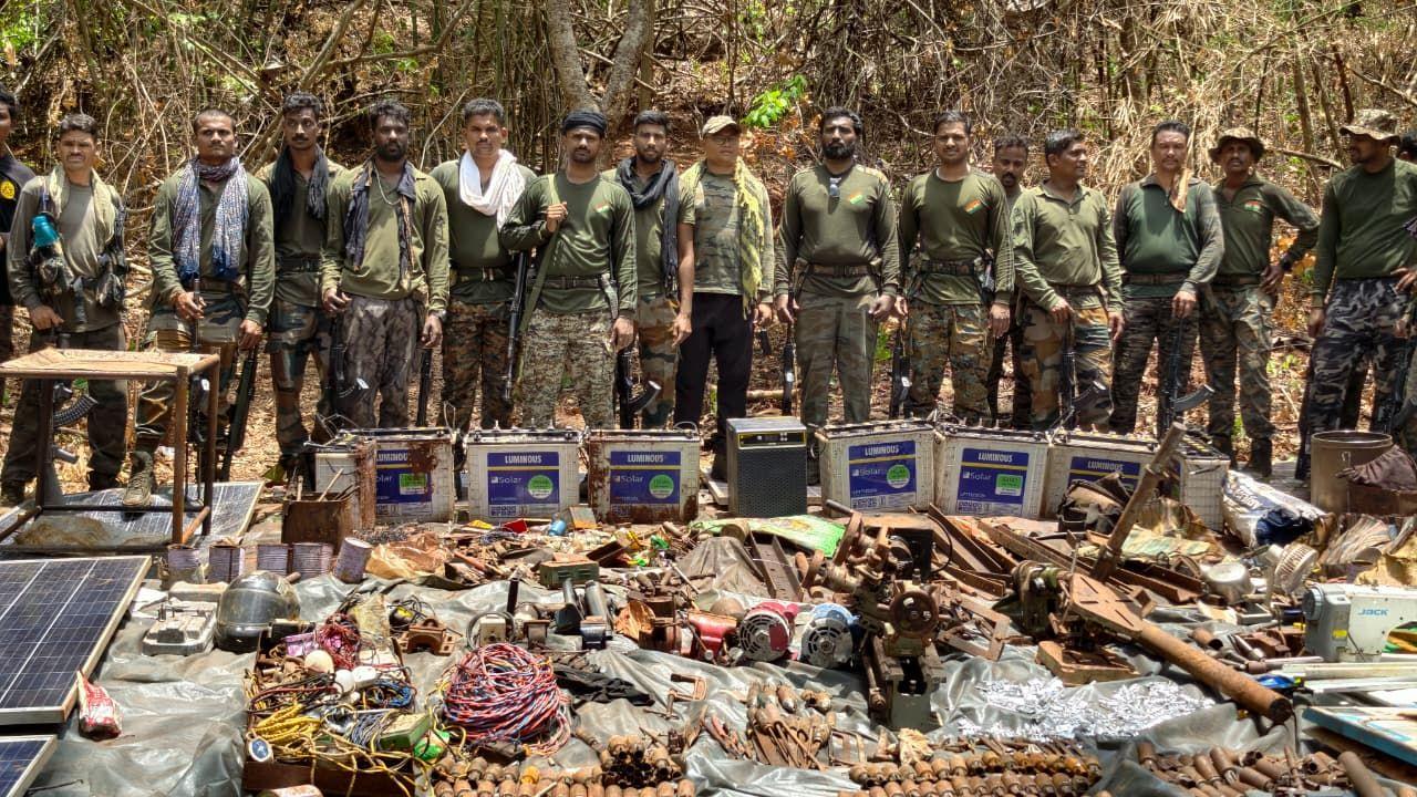 Officials said all recovered arms manufacturing material was destroyed on the spot Officials said all recovered arms manufacturing material was destroyed on the spot