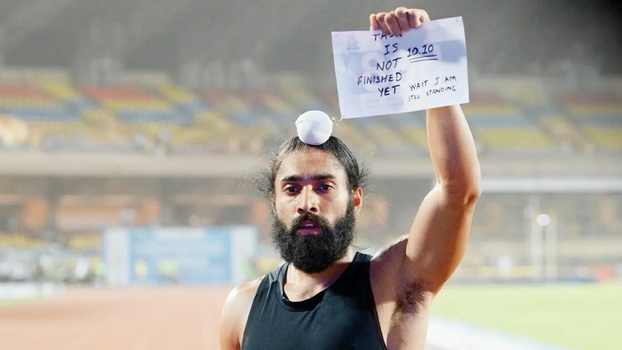 Fast and Fabulous! 100m national record holders in last 5 years Guindervir Singh. Pic/Singh’s Instagram