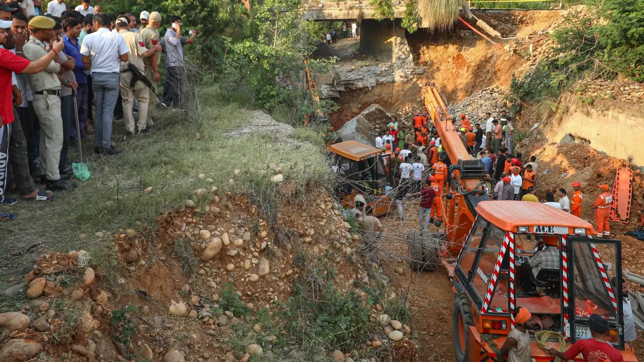 Police, Army and State Disaster Response Force (SDRF) teams launched rescue operations to extricate those buried under the debris. They pulled out one injured labourer and shifted him to a hospital.